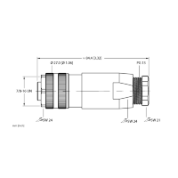 Разъем разборный Turck B4151-0/13.5