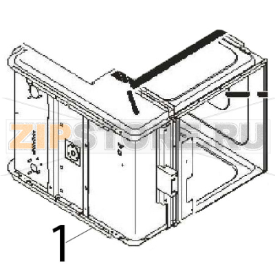 Cooking chamber Angelo Po FM611E1 Cooking chamber Angelo Po FM611E1Запчасть на деталировке под номером: 1