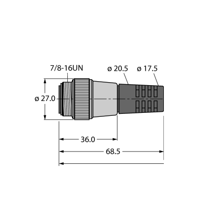 Кабель Turck RSM CBC5 5711-1M 