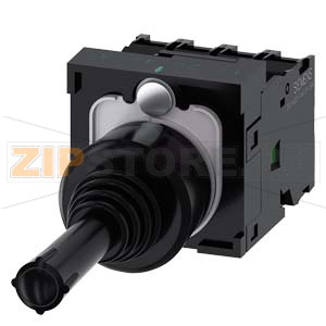 Координатный соединитель, 22 мм, кругл., пластмасса, цвет: черный, 4 положения переключателя, с фиксацией, без механической блокировки, в положении O, с держателем, 1 НО, 1 НО, 1 НО, 1 НО, винтовой зажим, Siemens 3SU1100-7AE10-1QA0 