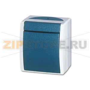 Переключатель одноклавишный, монтаж: открытый, IP44, серый ABB 2CKA001085A1637 