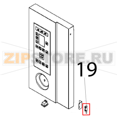 Выключатель магнитный Angelo Po FX61E1 Выключатель магнитный Angelo Po FX61E1Запчасть на деталировке под номером: 19