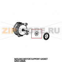 Molded motor support gasket Unox XVC 505E