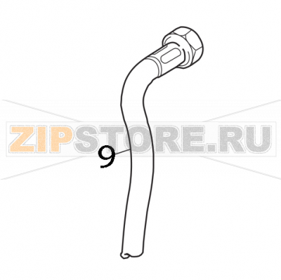 Tubo di carico termoplastico Elettrobar Fast 160 D Tubo di carico termoplastico Elettrobar Fast 160 DЗапчасть на деталировке под номером: 9