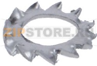 EXTERNAL SERRATED WASHER M4 A2 DIN 6798