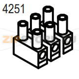 Morsettiera pa76 3x6mmq 32a t125 Aristarco AE 35.21 Morsettiera pa76 3x6mmq 32a t125 Aristarco AE 35.21Запчасть на деталировке под номером: 4251Название запчасти Aristarco на итальянском языке: Morsettiera pa76 3x6mmq 32a t125.