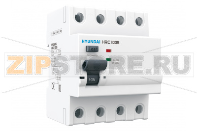УЗО 80 А, 300 мА, 4 полюса, тип: A Hyundai Electric HRC100S4PG7S0000C00080FC 