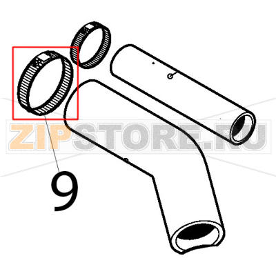 Clamp Ø: 44-56 Silanos E1000 Clamp Ø: 44-56 Silanos E1000Запчасть на деталировке под номером: 9