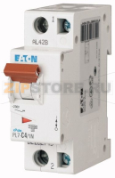 Выключатель автоматический 4А, кривая откл. С, 1+N полюса, откл. способ. 10 кА Eaton PL7-D4/1N