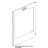 External glass 647X890X4 Unox XVC 715G