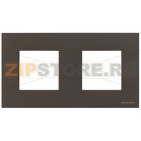 Рамка двухместная, антрацитовая ABB 2CLA227210N1801