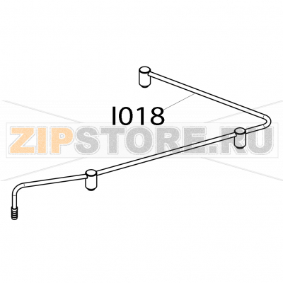 Water pipe Convotherm OES 6.10 Water pipe Convotherm OES 6.10Запчасть на деталировке под номером: I018