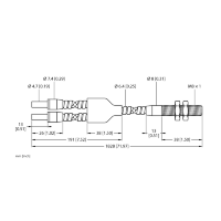 Кабель оптоволоконный, высокотемпературный Turck BT26SM8