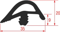 GASKET FOR OVEN DOOR 520x490 mm
