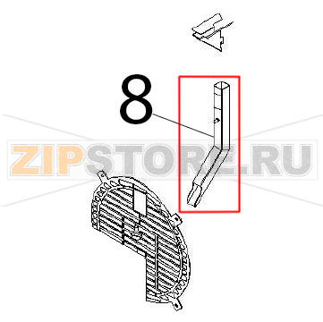 End pipe Angelo Po FX61E2 End pipe Angelo Po FX61E2Запчасть на деталировке под номером: 8