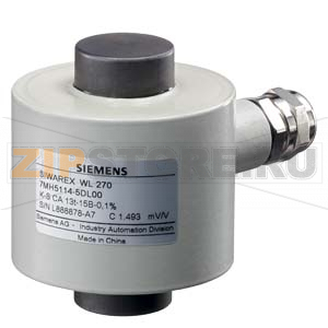 SIWAREX WL270  ВЕСОВОЙ ДАТЧИК K-S CA 280 T - номинальная нагрузка 280T - двойной мост - точность 0,1 % - 20M длина кабеля, 4 проводника - сталь с покрытием - класс защиты IP66 Siemens 7MH5114-6JL60 