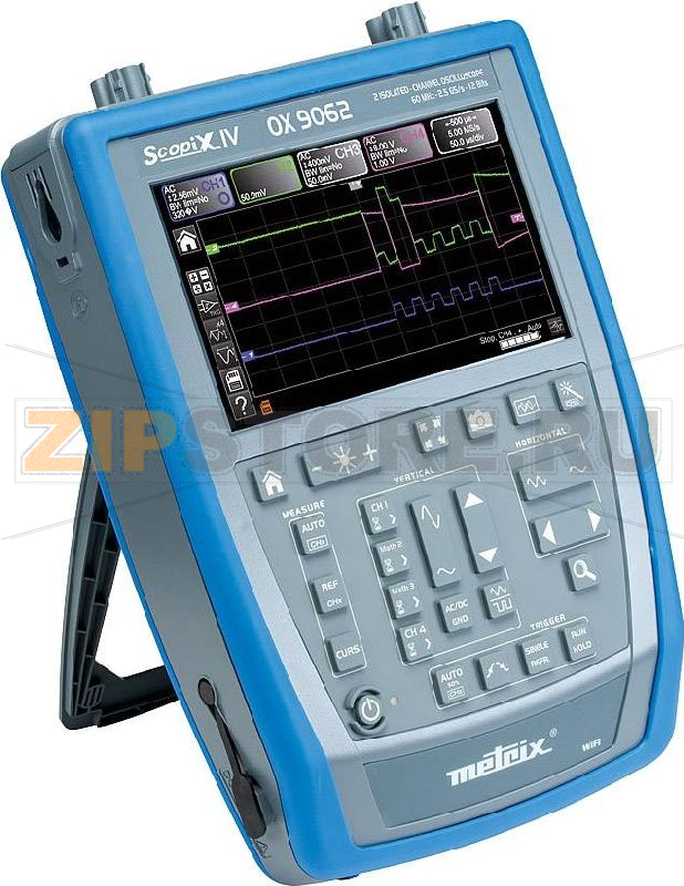 Осциллограф цифровой 60 МГц, 2 канала, 2.5 Гвыб/с, 100 KP, 12 Бит Metrix OX9062 