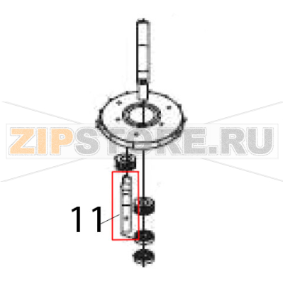 Mixing shaft Hurakan HKN-KS5 Mixing shaft Hurakan HKN-KS5Запчасть на деталировке под номером: 11
