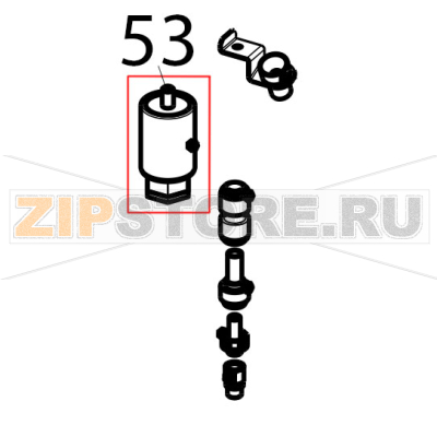 Oven foot H.70 Tecnoinox GFB10DS Oven foot H.70 Tecnoinox GFB10DSЗапчасть на деталировке под номером: 53