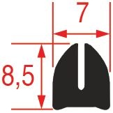ВНУТРЕННЯЯ ПРОКЛАДКА СТЕКЛА ПЕЧИ - 25 М