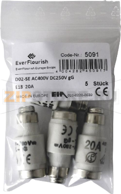 Предохранитель Neozed D02, 20 А, 5 шт GAO 629260 