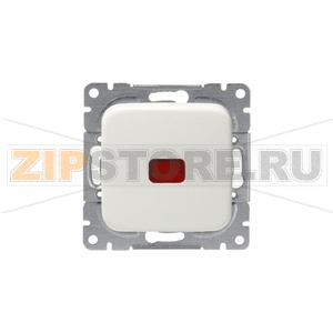 Переключатель одноклавишный с контрольной подсветкой 16 А, 250 В, белый ABB 2TKA000197G1 