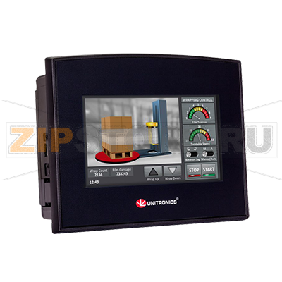 Контроллер 4.3&quot;, 24 В/DC, 12DI, 2AI, 2AI, 2PT100/TC, 8RO, 2AO Unitronics SM43-J-RA22 