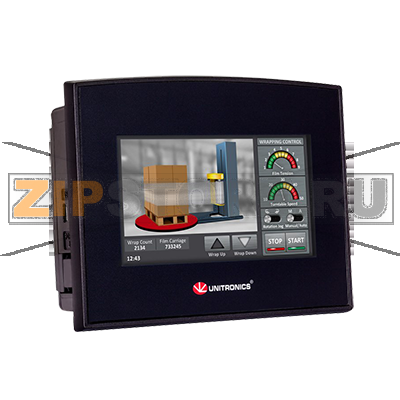 Контроллер 4.3&quot;, 24 В/DC, 12DI, 2AI, 2AI, 2PT100/TC, 8RO, 2AO Unitronics SM43-J-RA22 