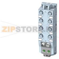 SIMATIC ET 200AL, станция распределённой периферии DIQ 16x24VDC/0,5A, 8xM12, степень защиты IP67 Siemens 6ES7143-5AH00-0BA0