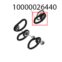 Цепь 083 ISO, 606-94, L=381, 29 звеньев Abat ТРМ-600