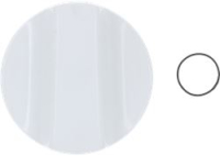 KNOB WHITE S-2K W/PIN