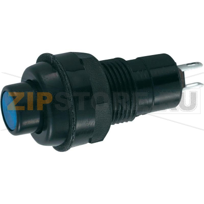 Кнопка 125 В/AC, 3 А, 1 x выкл/вкл, с фиксацией, 1 шт Miyama DS-256, BL 