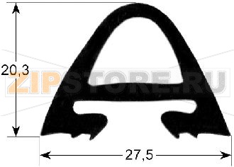 GUARNIZIONE PORTA FORNO 1410x720 mm 
