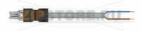 pre-assembled connecting cable; Eca; Socket/open-ended; 2-pole; Cod. B; Control cable 2 x 1.5 mm; 8 m; 1,50 mm; pink Wago 771-8992/106-807