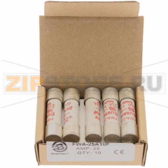 Предохранитель, 25 A, AC 150 В, DC 150 В, 100 кА, 10x38 мм, aR, UL Eaton SEMI-COND FUSE 25A 150V 
