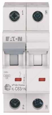 Выключатель модульный автоматический (МСВ) Eaton HL-C63/1N 
