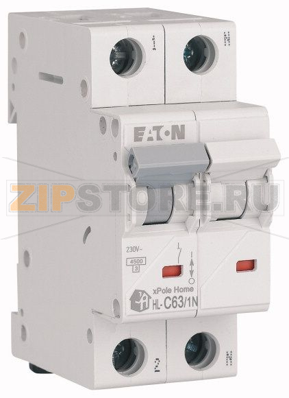 Выключатель модульный автоматический (МСВ) Eaton HL-C63/1N 