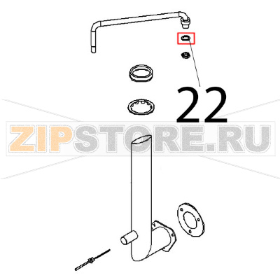 Anello tenuta 3/8&#039;&#039;, Ø: 22-17.2=1.5 CU/NI Angelo Po FX101G2 Anello tenuta 3/8'', Ø: 22-17.2=1.5 CU/NI Angelo Po FX101G2Запчасть на деталировке под номером: 22