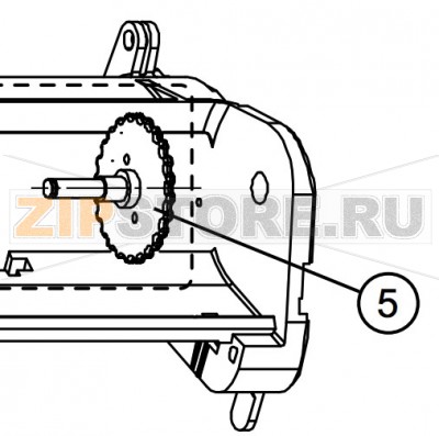 Шестеренка промотки риббона (2PK) для принтера Datamax E-4304B Mark III Шестеренка риббона (2PK) для принтера Datamax E-4304B Mark IIIЗапчасть на сборочном чертеже под номером: 5Название запчасти Datamax на английском языке: (2PK) Wheel, Ribbon-Rewind