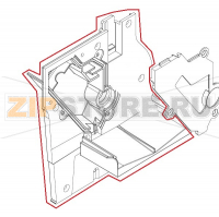 Black cover mounting plate P0049 UL assy Saeco Talea Giro