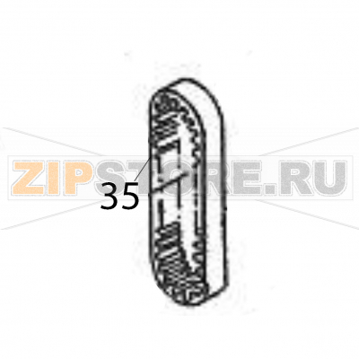 Timing belt Sato M84Pro Timing belt Sato M84ProЗапчасть на деталировке под номером: 35Название запчасти на английском языке: Timing belt Sato M84Pro.