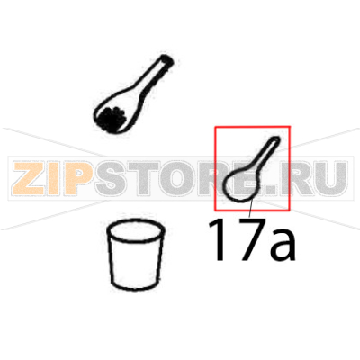 Rice spoon Bartscher CFXB-138-195 Rice spoon Bartscher CFXB-138-195Запчасть на деталировке под номером: 17a