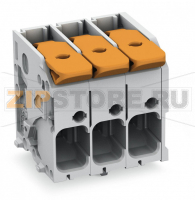Клемма на печатную плату; рычаг; 3; Шаг контактов 7,5 мм; 8-пол.; Push-in CAGE CLAMP®; 6,00 mm; серые Wago 2606-1108/020-000
