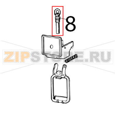 Pinch tube Ugolini Arctic Compact 8/4 Pinch tube Ugolini Arctic Compact 8/4Запчасть на деталировке под номером: 8