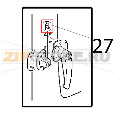 Plastic insert lock Angelo Po FM1221E1 Plastic insert lock Angelo Po FM1221E1Запчасть на деталировке под номером: 27