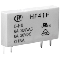Реле электромагнитное 5 В/DC, 6 А, 1 шт Hongfa HF41F/005-ZST