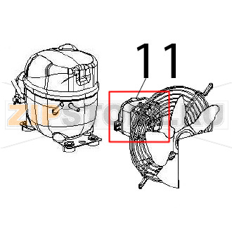 Fan motor Angelo Po DA51 Fan motor Angelo Po DA51Запчасть на деталировке под номером: 11