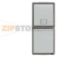 DELTA FLACHE КНОПКА КОМБИНИРОВАННАЯ С РОЗЕТКОЙ IP44 10/16А 250V НАВЕСНОГО МОНТАЖА С НУЛЕВЫМ ПРОВОДНИКОМ С КРЕПЕЖНЫМИ ЭЛЕМЕНТАМИ Siemens 5TD4811