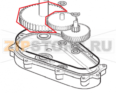 Getrieberad &amp; Ausgangstift Scotsman AF 200   Getrieberad &amp; Ausgangstift Scotsman AF 200Запчасть на 