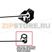Grooved door pin bushing Unox XB 893